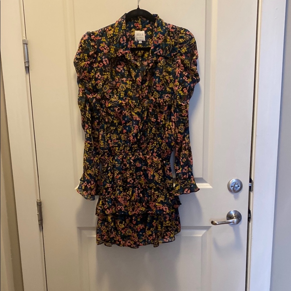MISA Floral Print Dress size Large